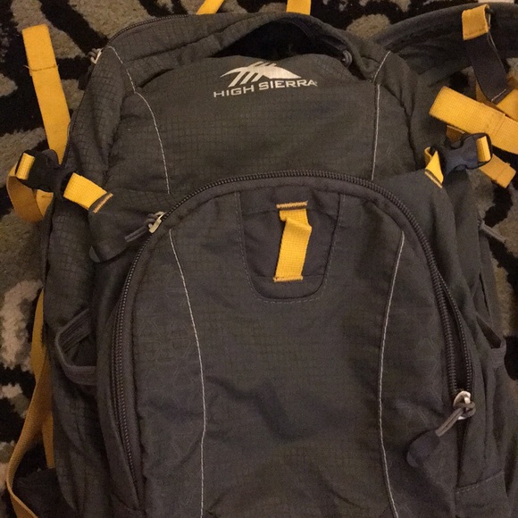 high sierra yellow backpack